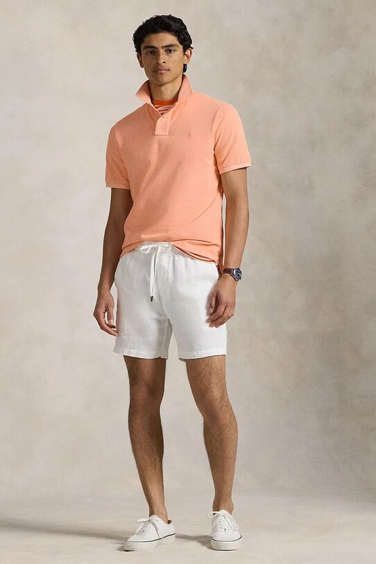 Ρούχα Βαμβακερό μπλουζάκι πόλο Polo Ralph Lauren 710969626 κίτρινο