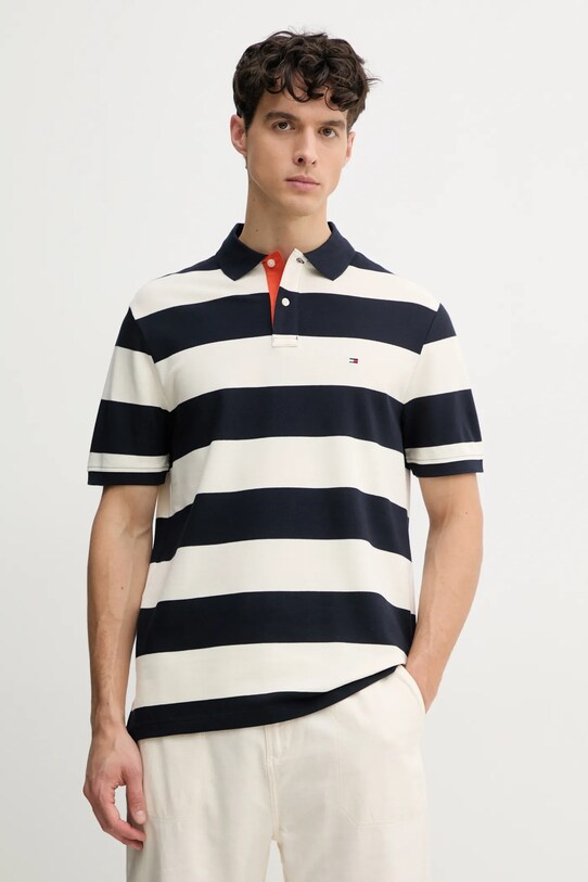 Πόλο Tommy Hilfiger κανονικό σκούρο μπλε MW0MW39045