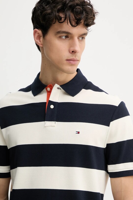 Πόλο Tommy Hilfiger σκούρο μπλε MW0MW39045