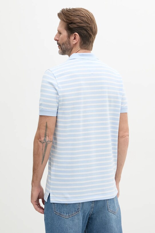 Ρούχα Βαμβακερό μπλουζάκι πόλο Tommy Jeans DM0DM20676 μπλε