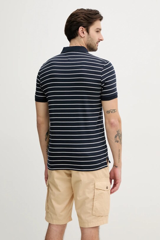 Ρούχα Βαμβακερό μπλουζάκι πόλο Tommy Hilfiger MW0MW39994 σκούρο μπλε