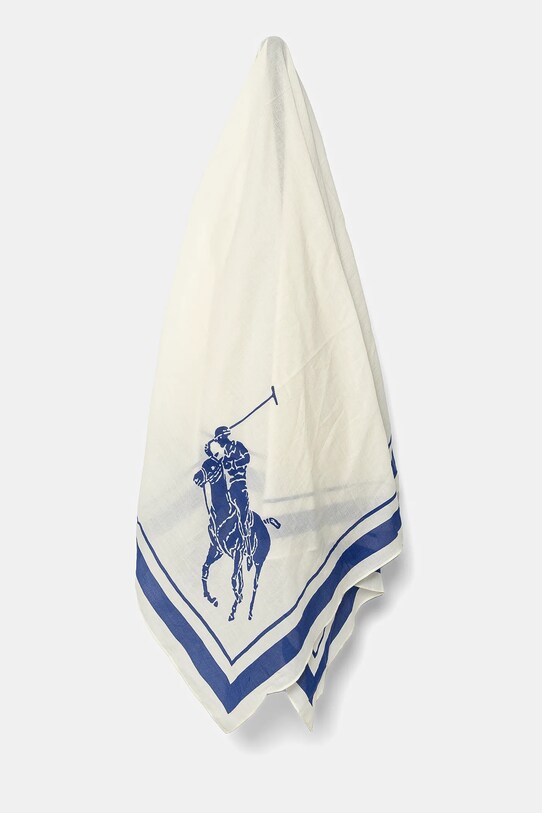 Βαμβακερό μαντήλι Polo Ralph Lauren βαμβάκι μπεζ 455938482