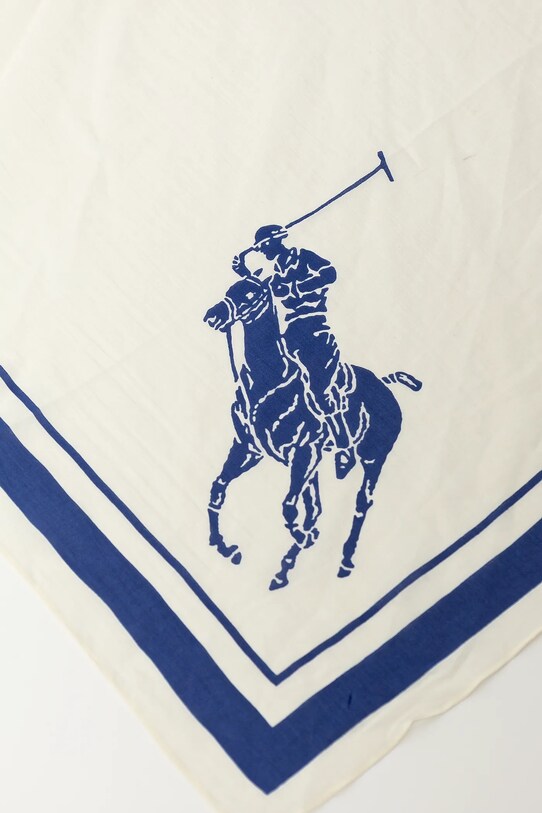 Βαμβακερό μαντήλι Polo Ralph Lauren 455938482 μπεζ SS25