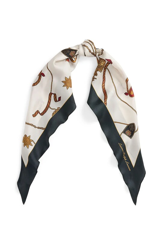 Μεταξωτό φουλάρι Lauren Ralph Lauren ύφασμα μπεζ 454961485