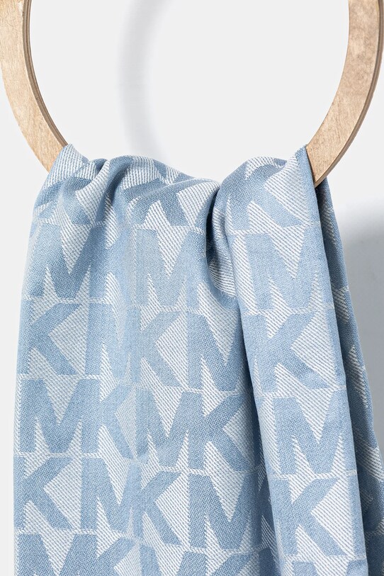 Μαντήλι από μείγμα μαλλιού MICHAEL Michael Kors 540072. μπλε SS25