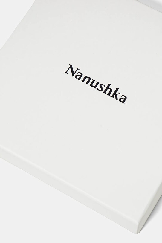 Μεταξωτό φουλάρι Nanushka MIANI μαύρο NU24CRSC02999