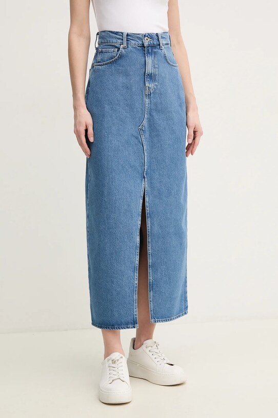 Τζιν φούστα Pepe Jeans MAXI SKIRT HW casual μπλε PL901185ND3R