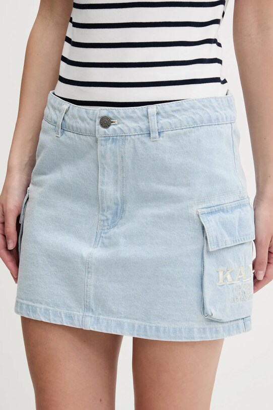 Τζιν φούστα Karl Kani casual μπλε PD00001820