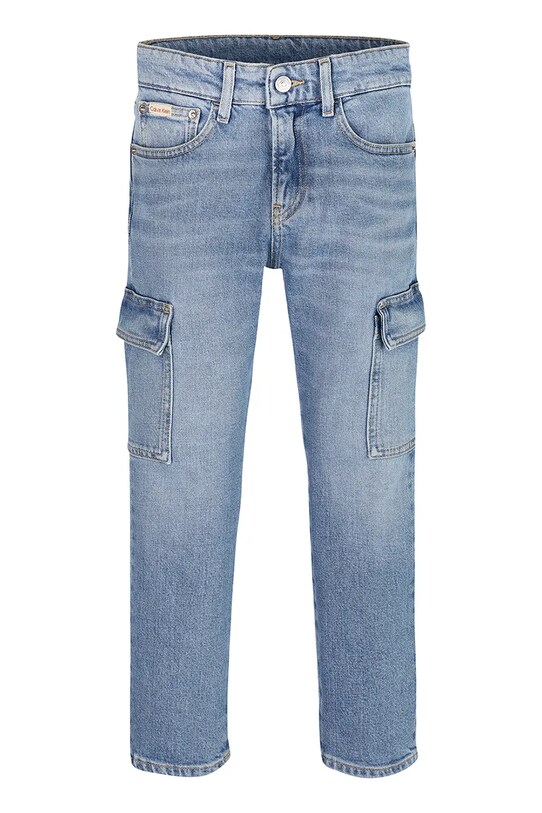 Τζιν παντελόνι Calvin Klein Jeans CARGO DAD IB0IB02477.PPYA μπλε SS25