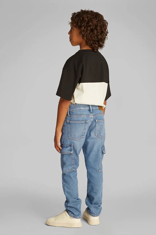 Τζιν παντελόνι Calvin Klein Jeans CARGO DAD IB0IB02477.PPYA μπλε