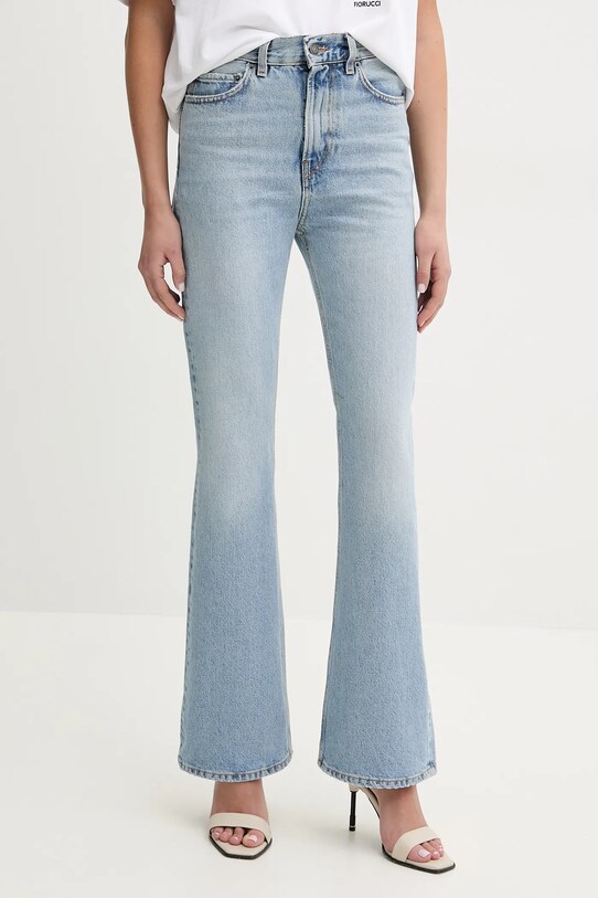 Τζιν παντελόνι Fiorucci Faded Heart Pocket Flared Jeans μπλε U02SPDJE075DN01DN01
