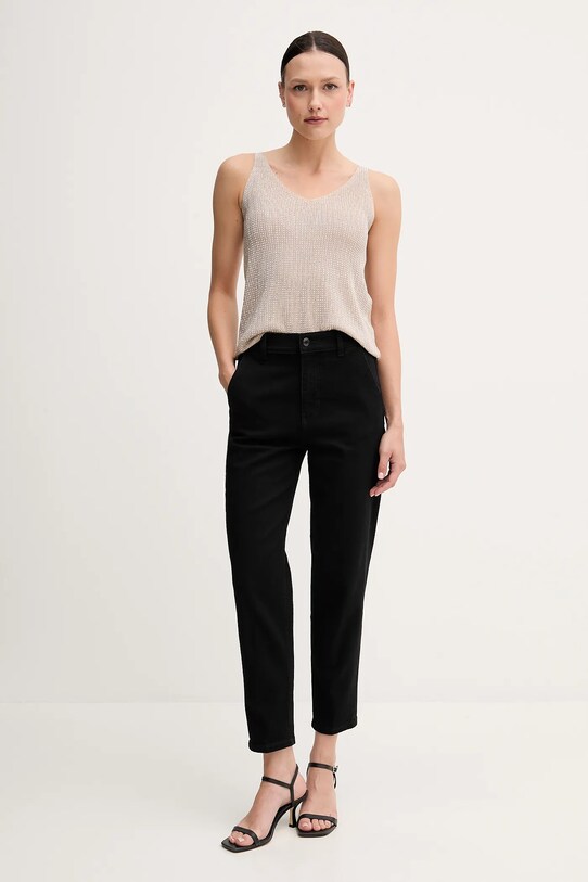 Τζιν παντελόνι Sisley 4TAYLF06G μαύρο SS25