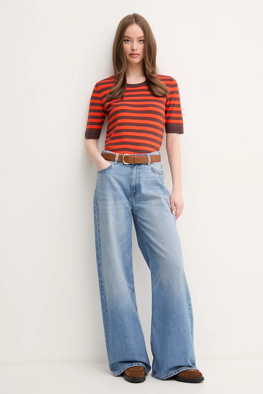 Τζιν παντελόνι Sisley 4MCPLE045 μπλε SS25