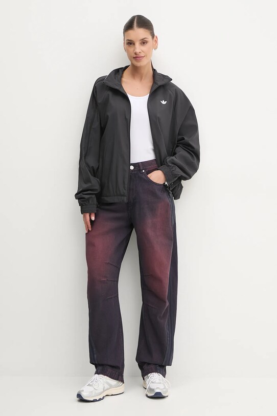 Τζιν παντελόνι adidas Originals DENIM BN PANT JX9214 μωβ SS25