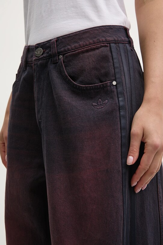 Τζιν παντελόνι adidas Originals DENIM BN PANT JX9214 μωβ