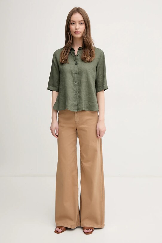 Τζιν παντελόνι United Colors of Benetton 4WDDDE029 πράσινο SS25