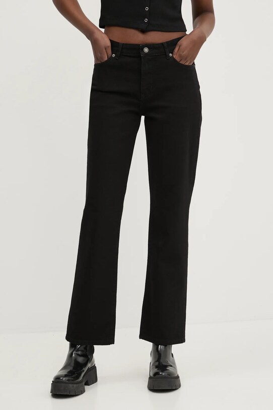 Τζιν παντελόνι Guess Jeans Planet friendly μαύρο W4YA98.D5E81