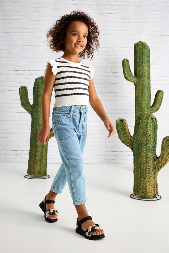 Παιδικά τζιν Mayoral mom fit τζιν παντελονι μπλε 3554.6F.Mini.PPYA