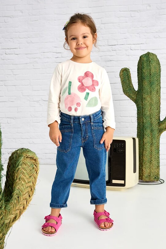 Παιδικά τζιν Mayoral mom fit τζιν παντελονι μπλε 3554.6F.Mini.PPYA