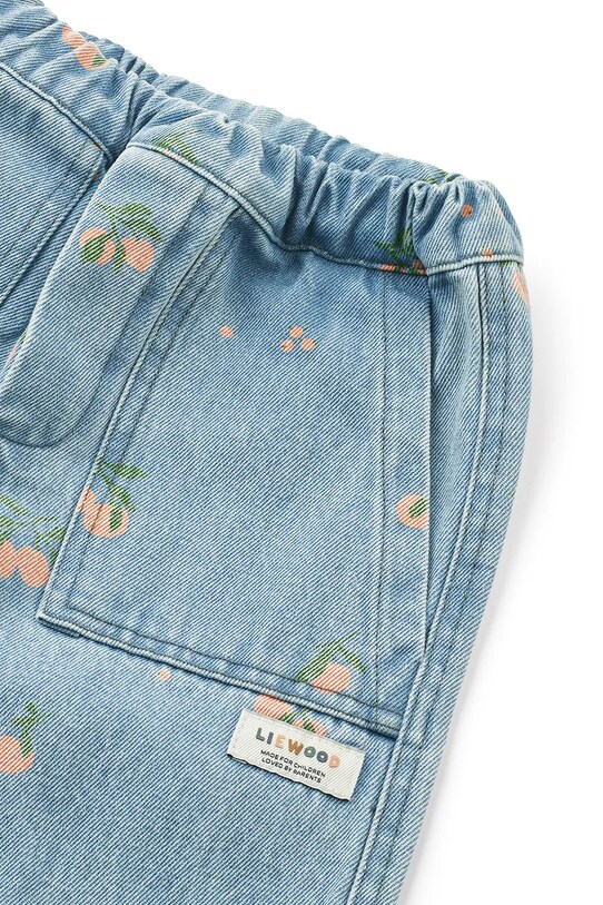 Τζιν παντελόνι Liewood Cesar Printed Denim Pants μπλε LW19921