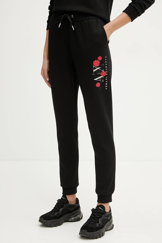 Παντελόνι φόρμας Armani Exchange στάμπα μαύρο XW000314.AF12261