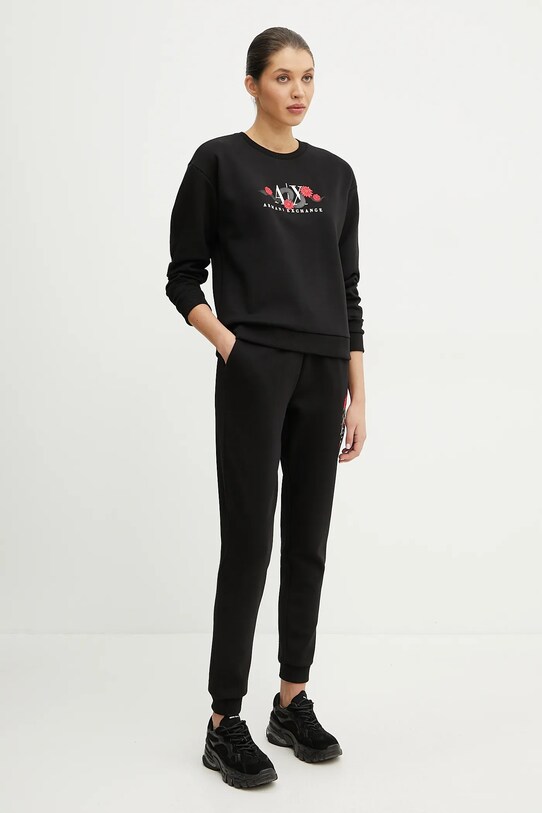 Παντελόνι φόρμας Armani Exchange XW000314.AF12261 μαύρο SS25
