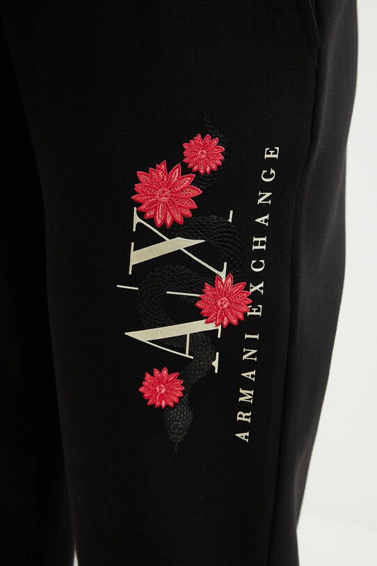 Παντελόνι φόρμας Armani Exchange μαύρο XW000314.AF12261