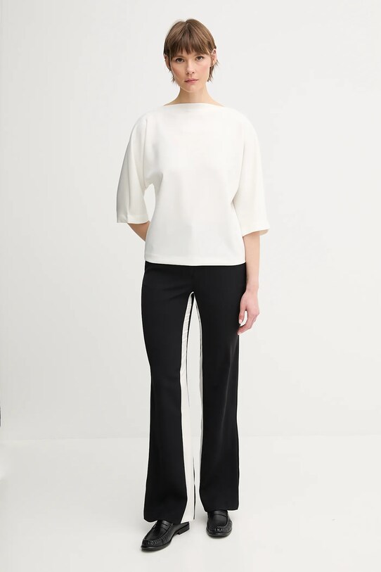 Παντελόνι Sisley 4QJDLF06P μαύρο SS25