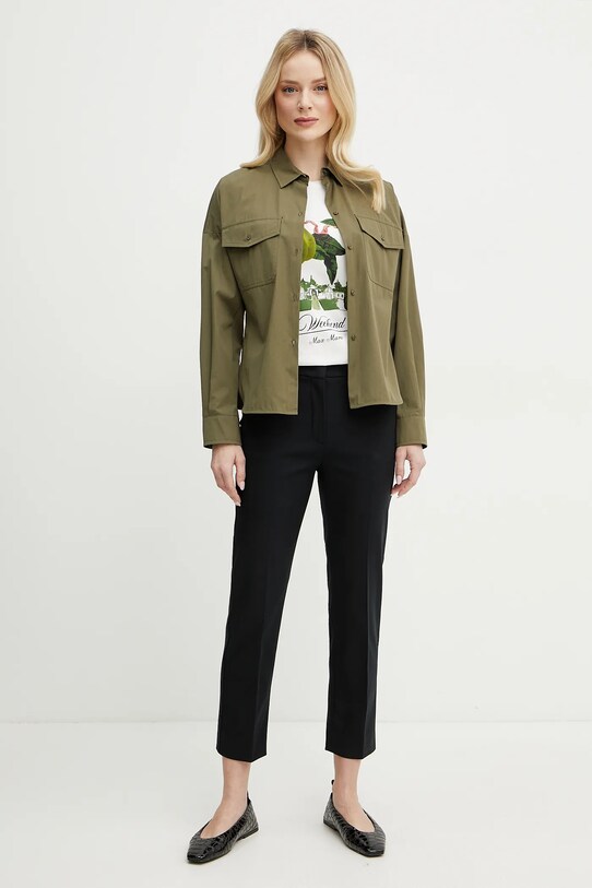 Παντελόνι Weekend Max Mara 2515131021600 μαύρο SS25