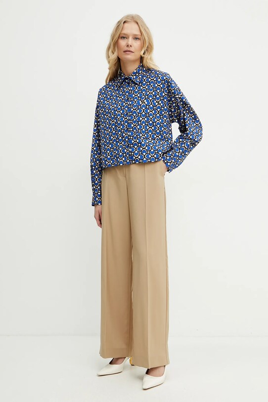 Μάλλινα παντελόνια Weekend Max Mara 2515131041600 πράσινο SS25