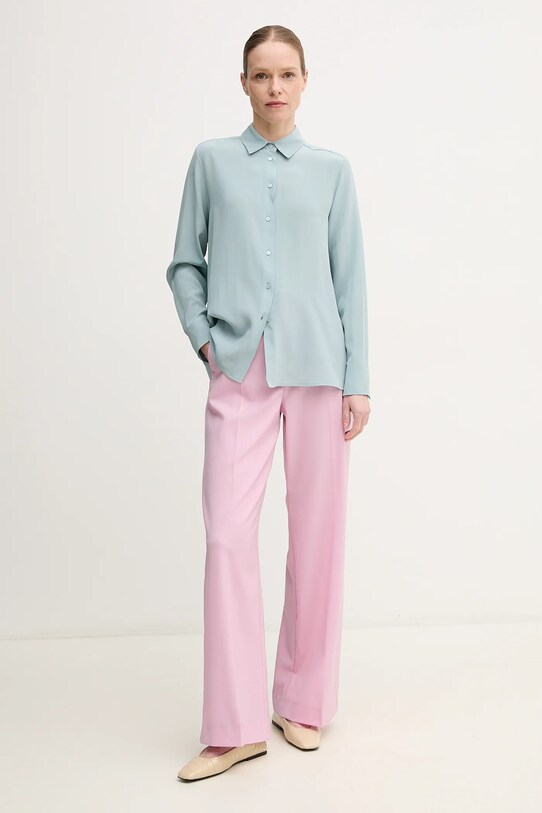 Μάλλινα παντελόνια Weekend Max Mara 2515131041600 μωβ SS25