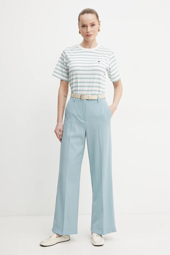 Μάλλινα παντελόνια Weekend Max Mara 2515131041600 τιρκουάζ SS25