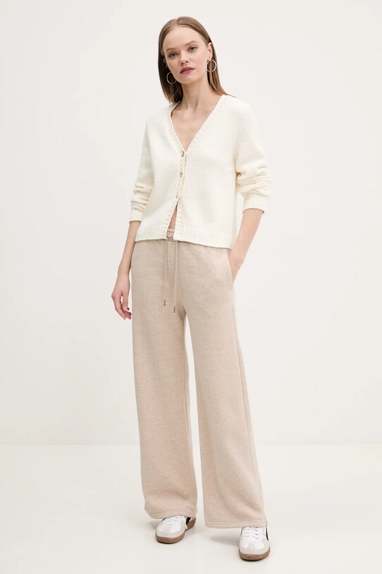 Παντελόνι φόρμας Abercrombie & Fitch KI147.5036.114 μπεζ SS25