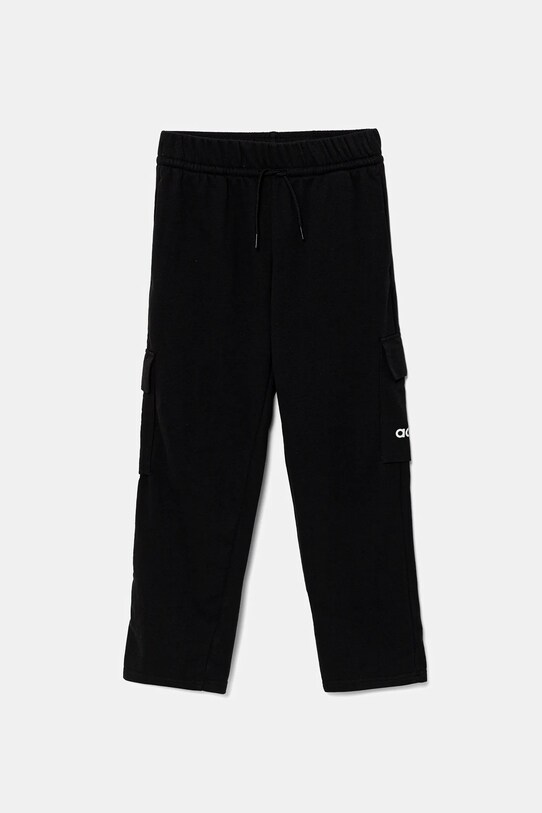 Παιδικό φούτερ adidas πλεκτό ύφασμα μαύρο JC9738