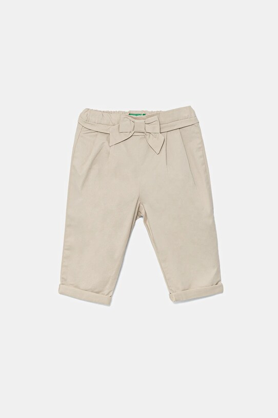 Παιδικό παντελόνι United Colors of Benetton με ελαστάν μπεζ 4T48GF02C.P.Seasonal