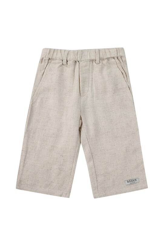 Παιδικό παντελόνι από λινό ύφασμα Donsje Dado Trousers 4079500.68.92 μπεζ AA00