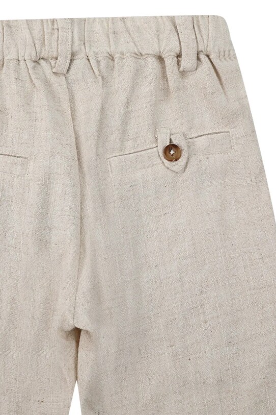 Παιδικό παντελόνι από λινό ύφασμα Donsje Dado Trousers μπεζ 4079500.68.92