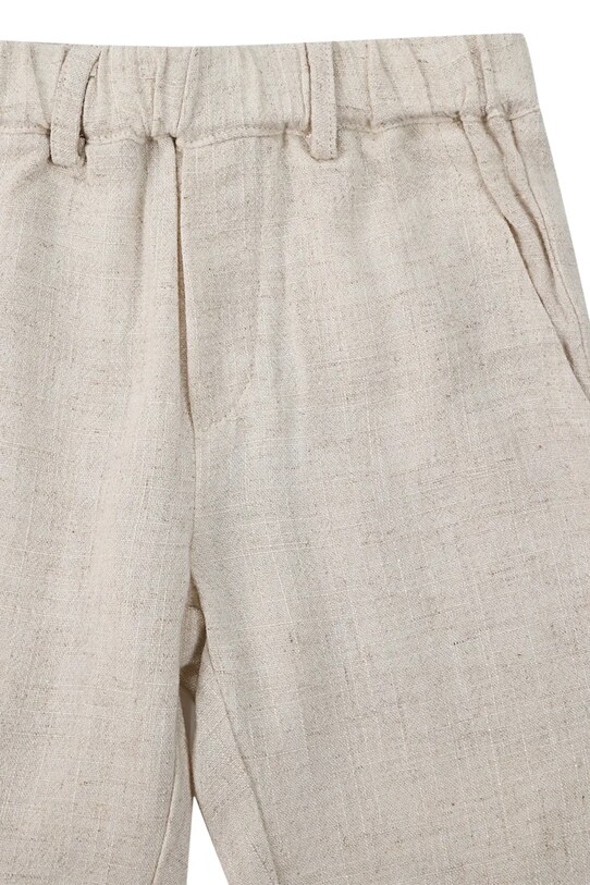 Παντελόνι με λινό μείγμα για παιδιά Donsje Dado Trousers μπεζ 4079500.98.128