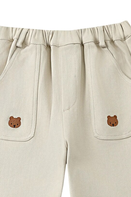Βρεφικό βαμβακερό παντελόνι Donsje Kassim Trousers Bear μπεζ 4096301.68.92