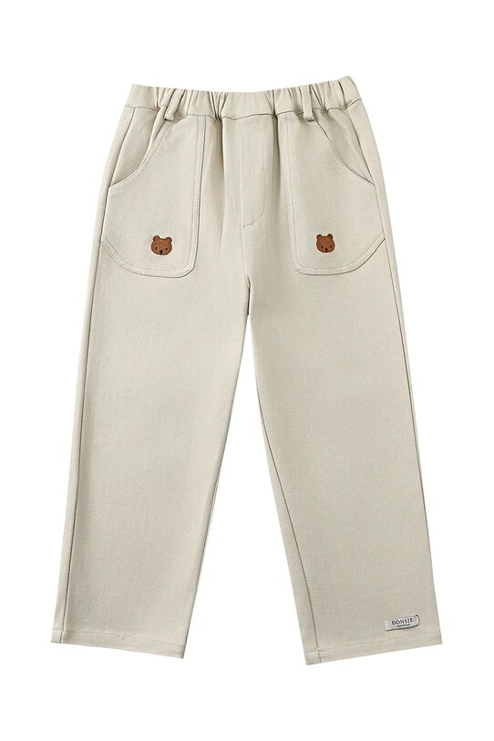 Παιδικό βαμβακερό παντελόνι Donsje Kassim Trousers Bear 4096301.98.128 μπεζ SS25