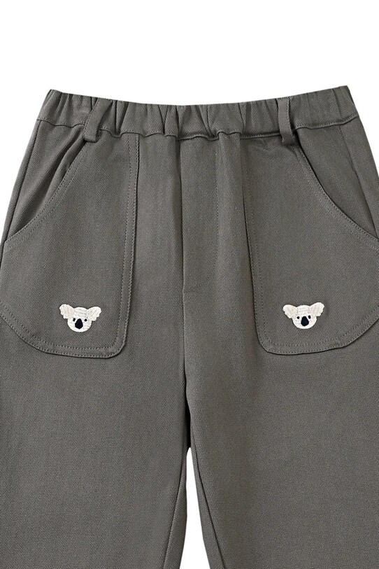 Βρεφικό βαμβακερό παντελόνι Donsje Kassim Trousers Koala γκρί 4096302.68.92