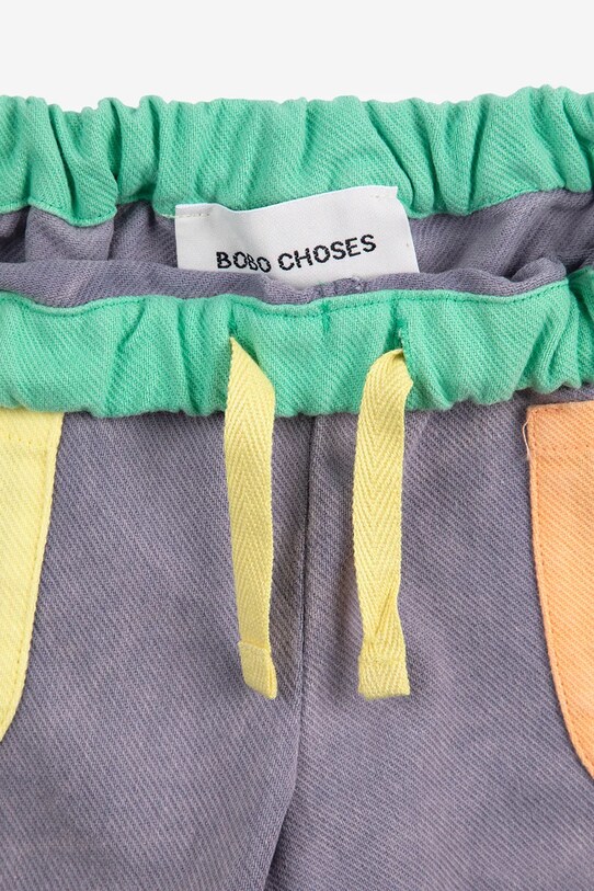 Βρεφικό βαμβακερό παντελόνι Bobo Choses 125AB062 γκρί