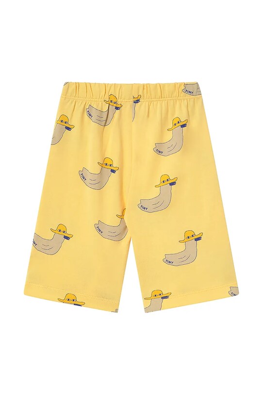 Βρεφικό βαμβακερό παντελόνι Tinycottons DUCKS BABY PANT SS25.014 κίτρινο SS25
