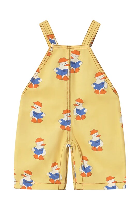 Βρεφική σαλοπέτα Tinycottons BABY READERS DUNGAREE SS25.195 κίτρινο SS25