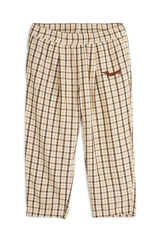 Παιδικό παντελόνι Mini Rodini Gingham 2523016113 μπεζ SS25