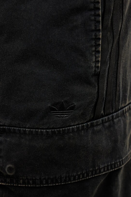 Βαμβακερό παντελόνι adidas Originals CARGO PANTS JY6293 μαύρο