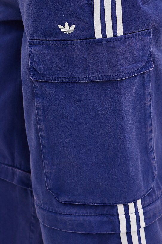 Βαμβακερό παντελόνι adidas Originals CARGO PANTS JY6294 μωβ