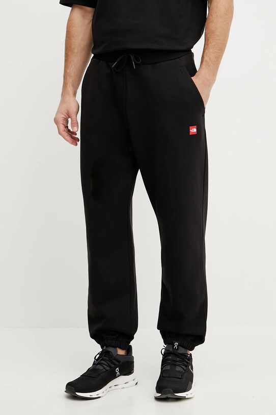 Βαμβακερό παντελόνι The North Face Axys βαμβάκι μαύρο NF0A8C1UJK31