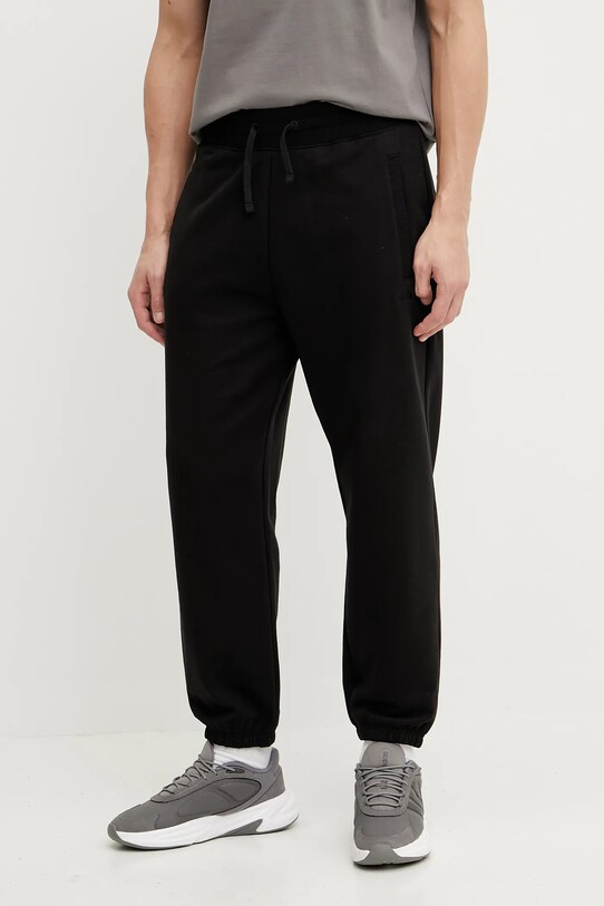 Βαμβακερό παντελόνι The North Face Dome Relaxed βαμβάκι μαύρο NF0A8C3SJK31