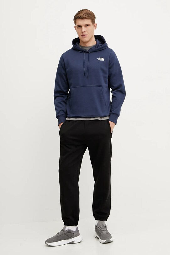 Βαμβακερό παντελόνι The North Face Dome Relaxed NF0A8C3SJK31 μαύρο SS25